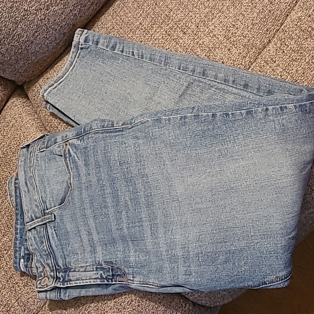 Old Navy Womens 18 rock star super skinny light blue denim jeans